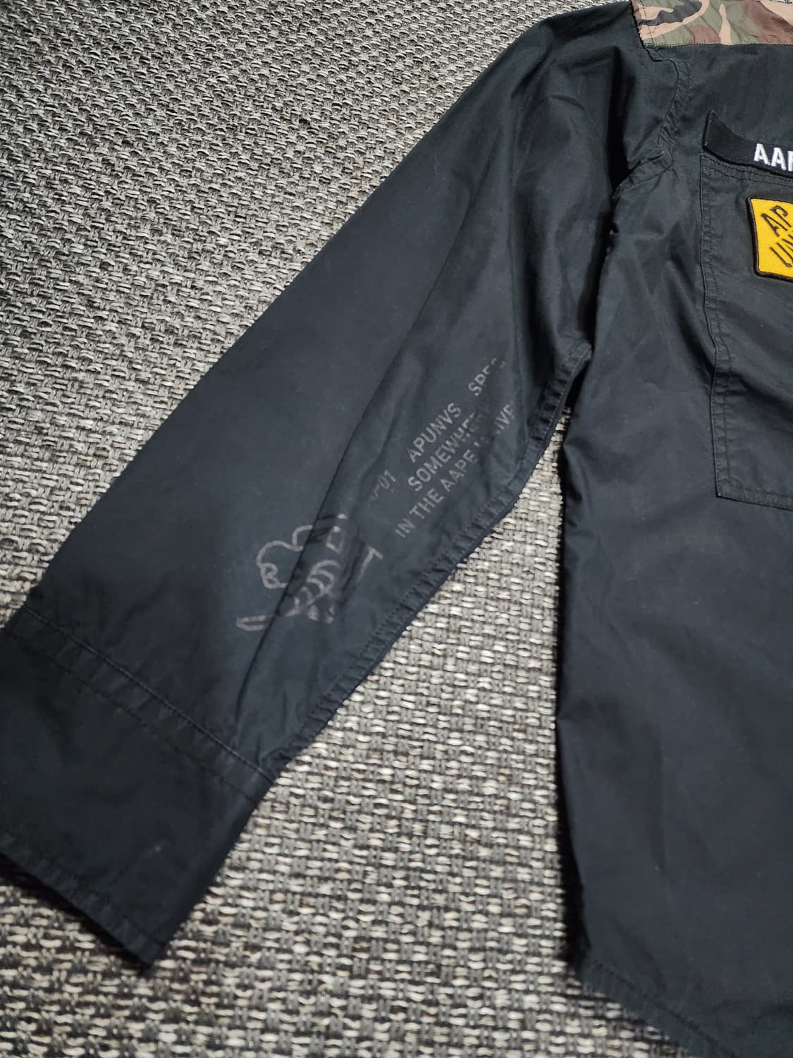 에이프 블랙 밀리터리 셔츠 L사이즈 상품이미지7