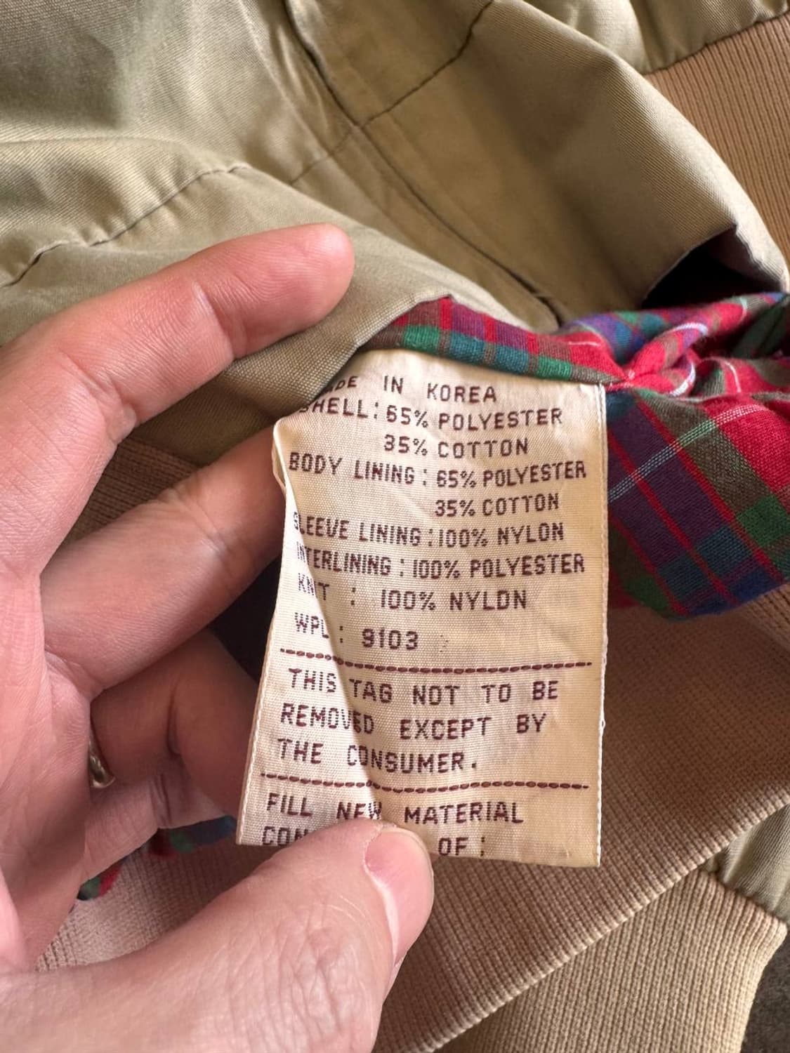 빈티지 G9 해링턴 자켓 상품이미지5