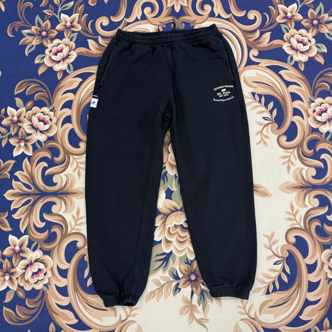 (M)뉴발란스 New balance 코튼 조거팬츠(블랙) 상품이미지1