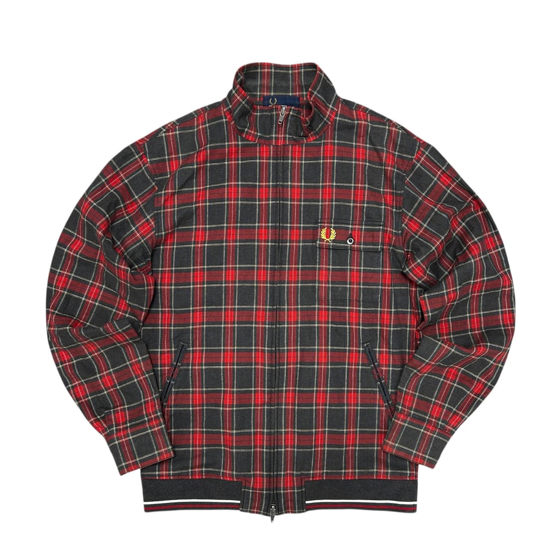 프레드페리 체크 집업 셔츠자켓(S) 상품이미지1
