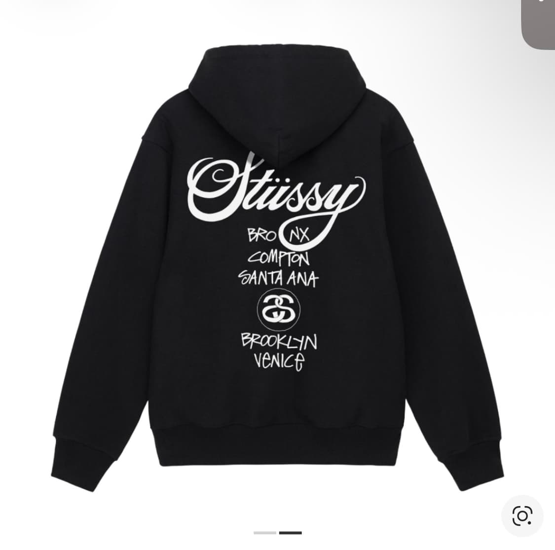 스투시 월드투어 후드 L 상품이미지3