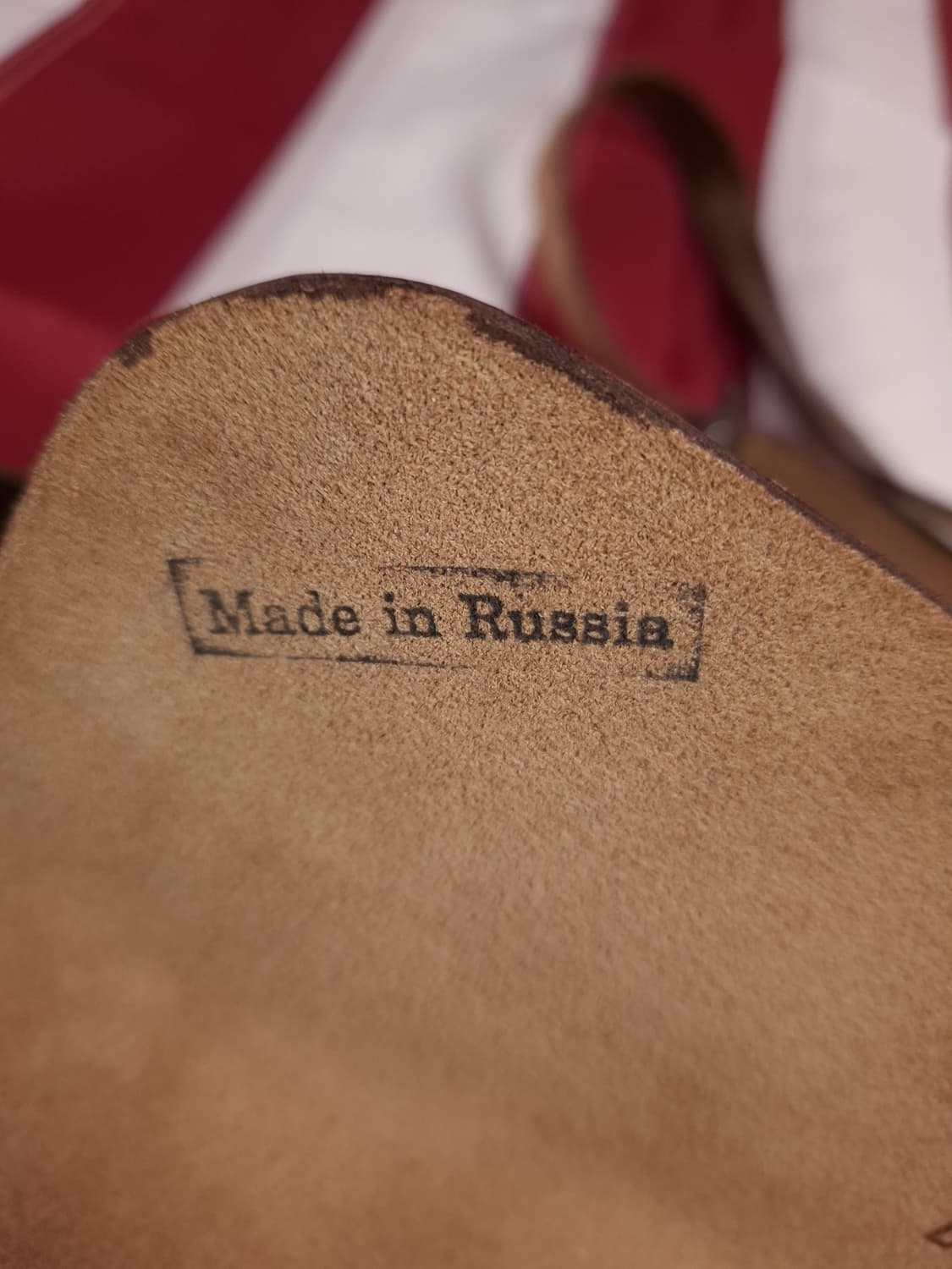 새제품 오리지날 80's 소련 장교용 리얼레더 지도 가방 상품이미지4