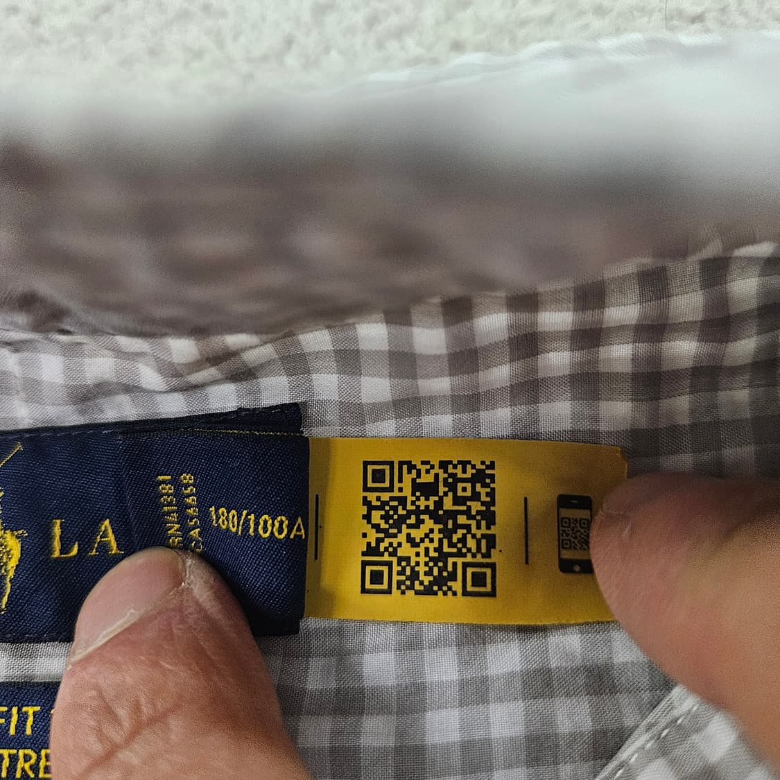 폴로 랄프 로렌 깅엄 체크 셔츠 L 상품이미지5