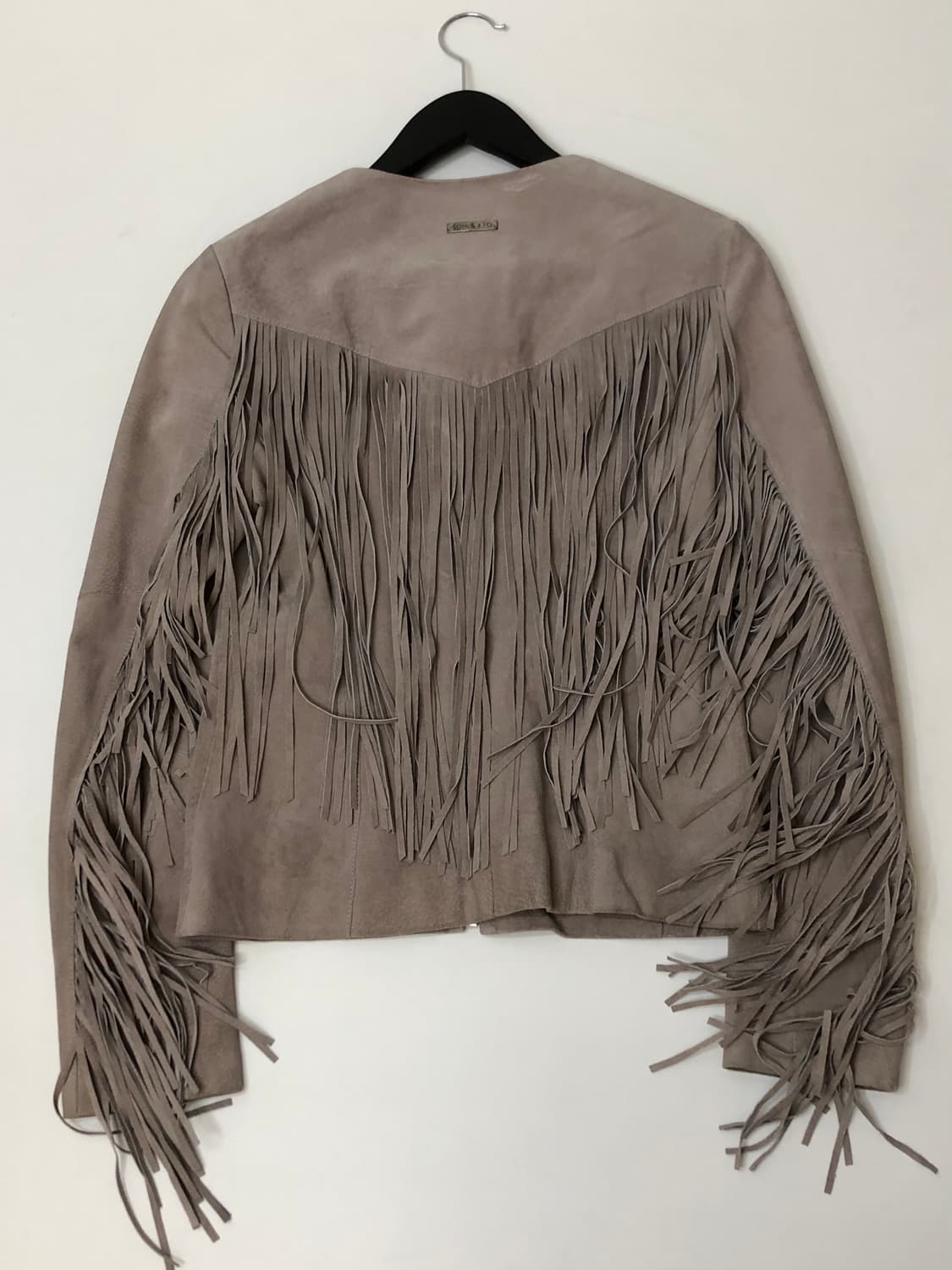 Soia & Kyo 소이아앤쿄 베이지 프린지 스웨이드 레더 자켓 상품이미지5