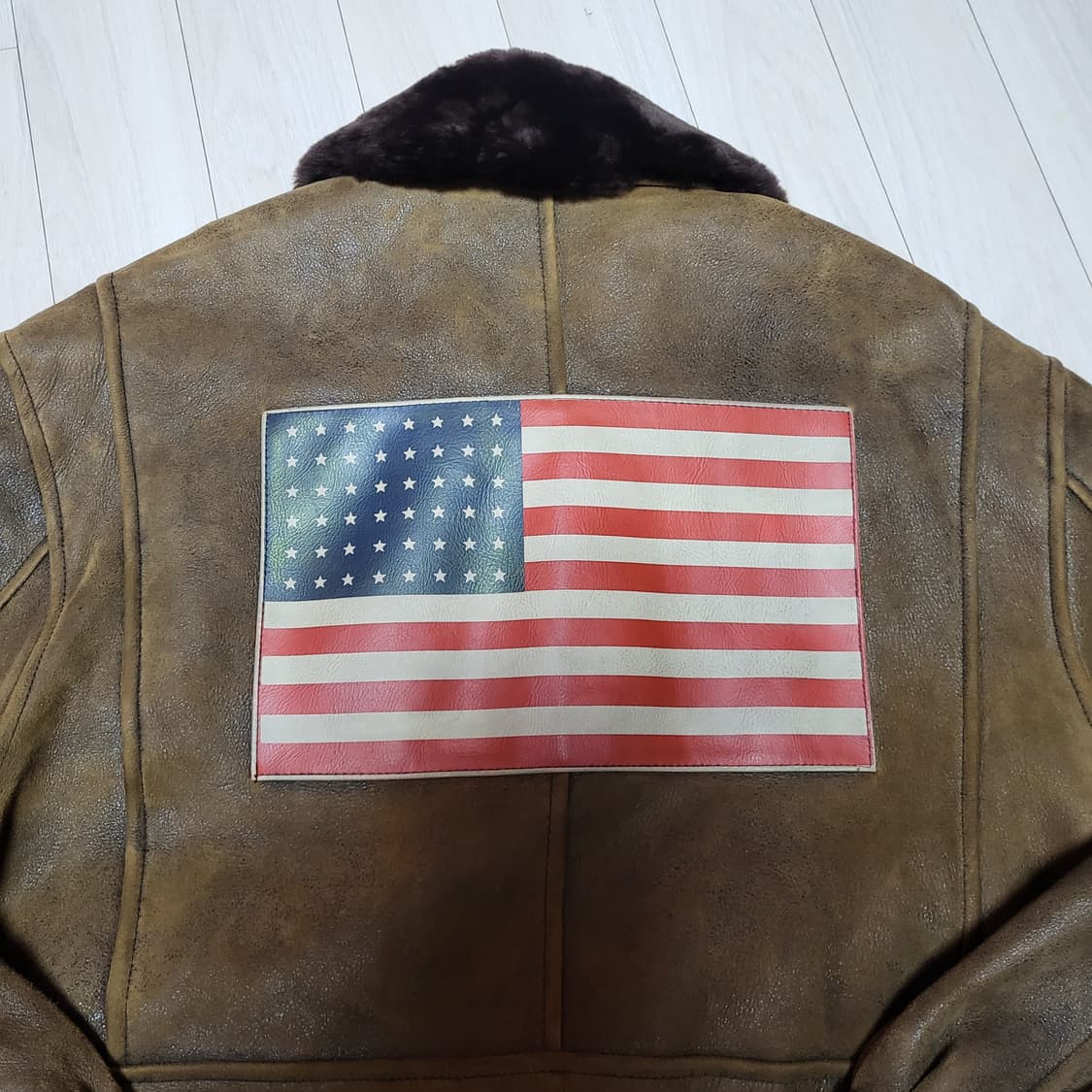 (110) 90s endymion 무스탕자켓 시어링자켓 양가죽무스탕 상품이미지8