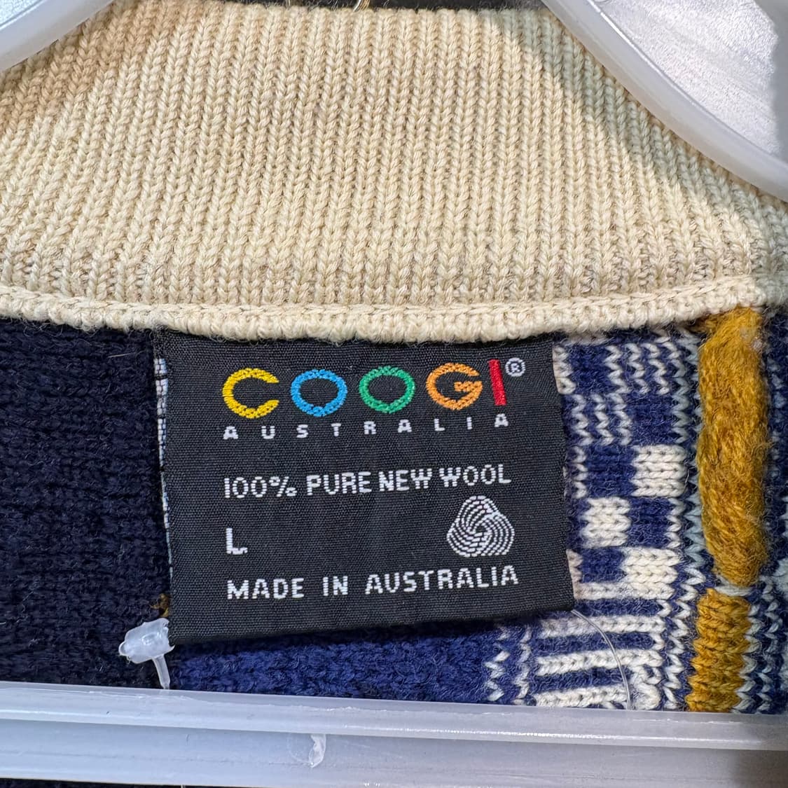 [L] COOGI 쿠지 케이블 니트 가디건 상품이미지6