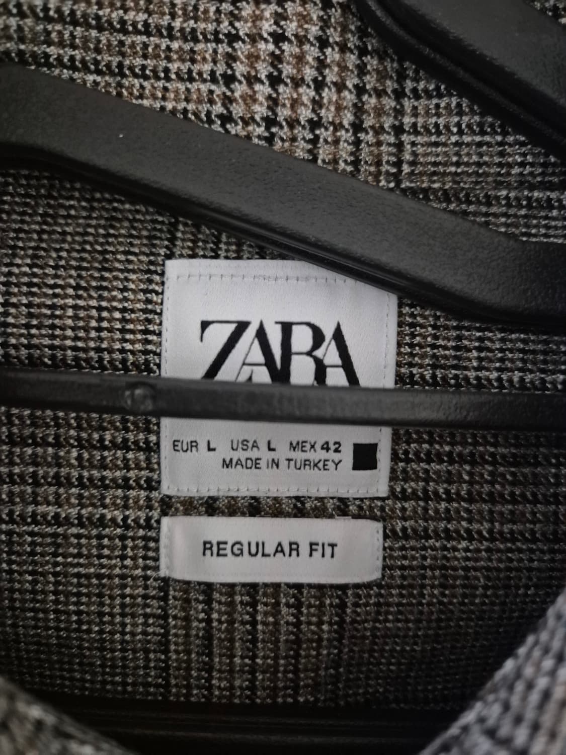 [100~105]자라 빈티지 긴팔 체크셔츠 Men 상품이미지4