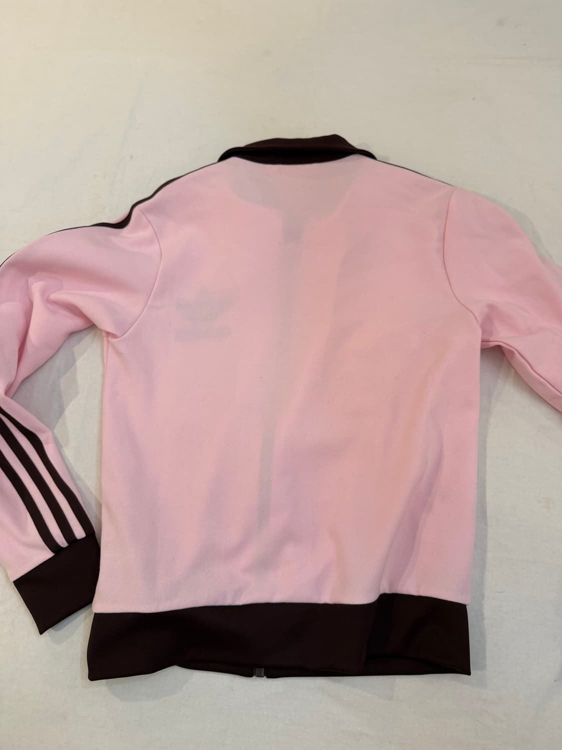 아디다스 딱붙핏 베켄바우어 핑크 브라운 트랙탑 져지 상품이미지4