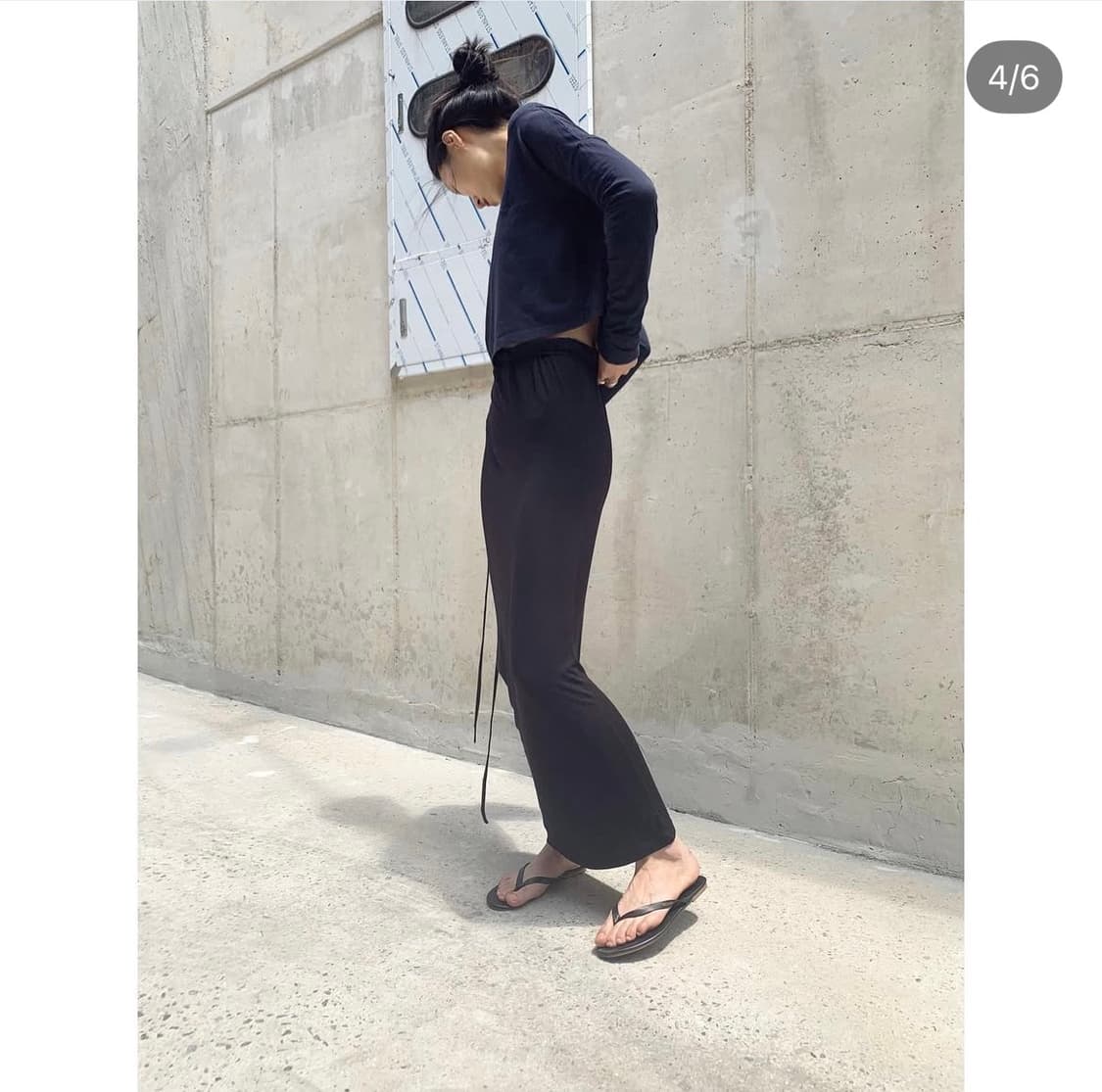 빈티지 프라다 네이비 크롭 탑  상품이미지4