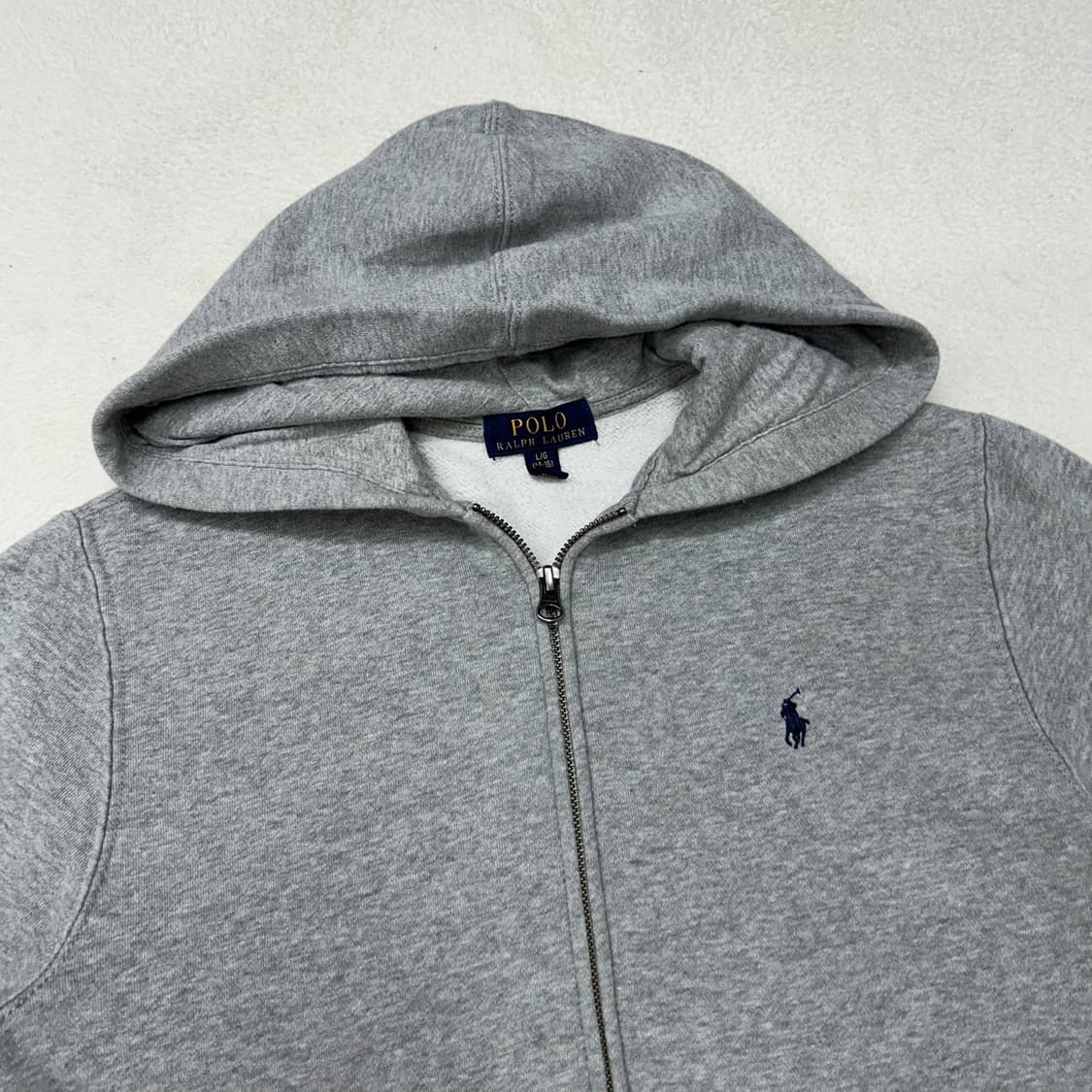 Polo gray hood zip-up 상품이미지5