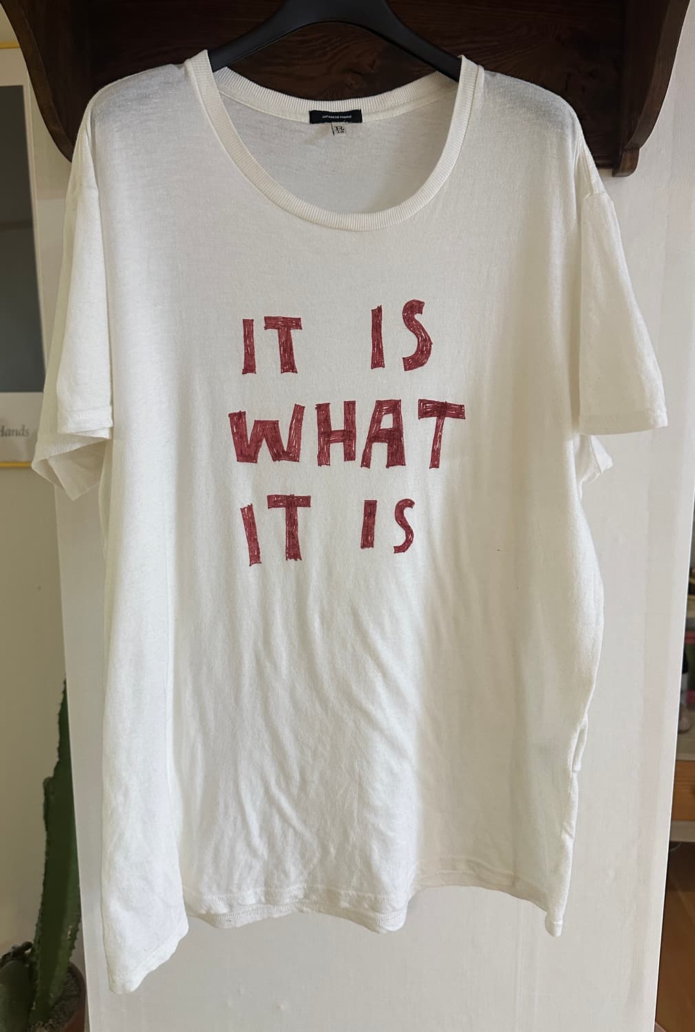 R13  25SS 캐시미어 티셔츠 에크루 (S) 상품이미지1