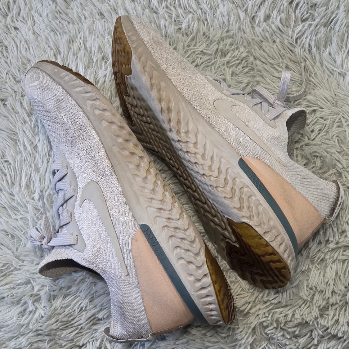 6q-3:나이키 에픽 리액트 플라이니트 오트밀 (26cm) 상품이미지8