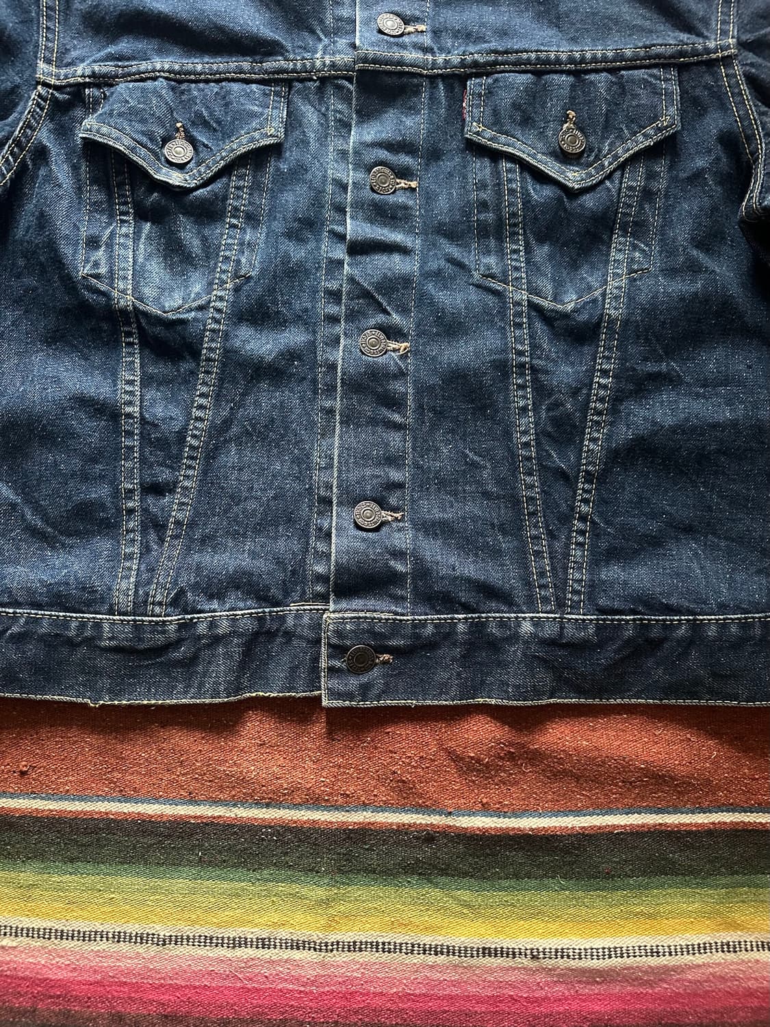 60s USA 빈티지 리바이스 557XX 초기형 데님 자켓 상품이미지6