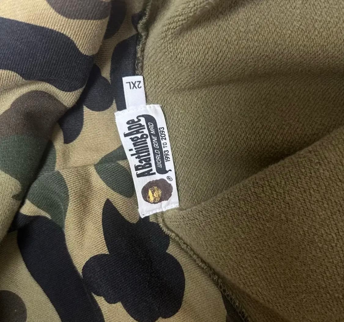 베이프 샤크후드 녹계 2xl 상품이미지2