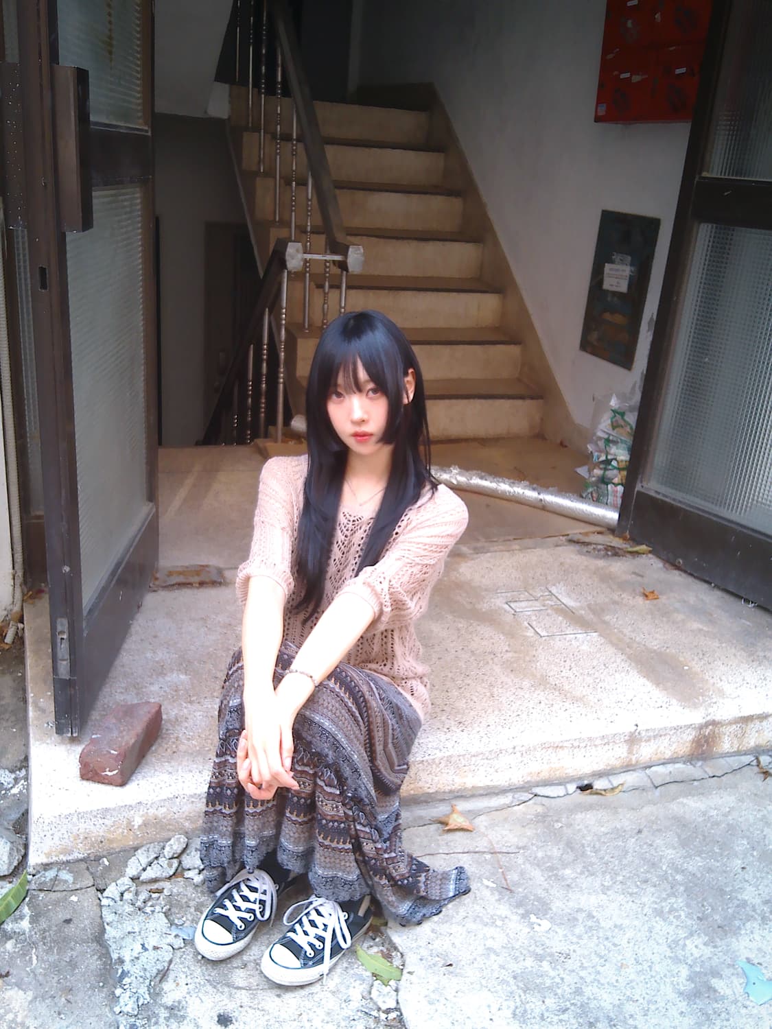 Loose Punching Knit(Beige) 상품이미지6