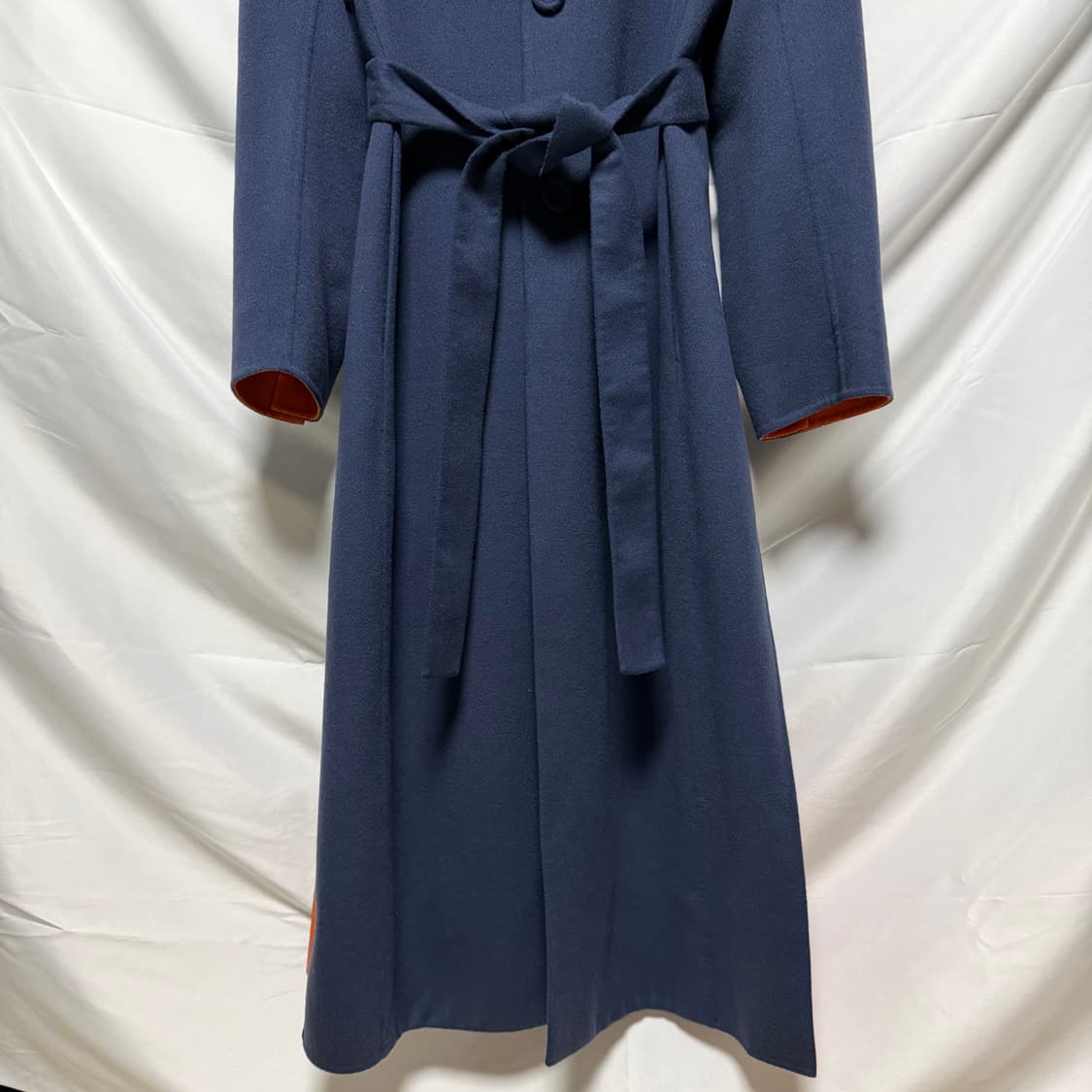 [S+급/48] 디올 울 롱 코트 자켓 네이비 상품이미지3