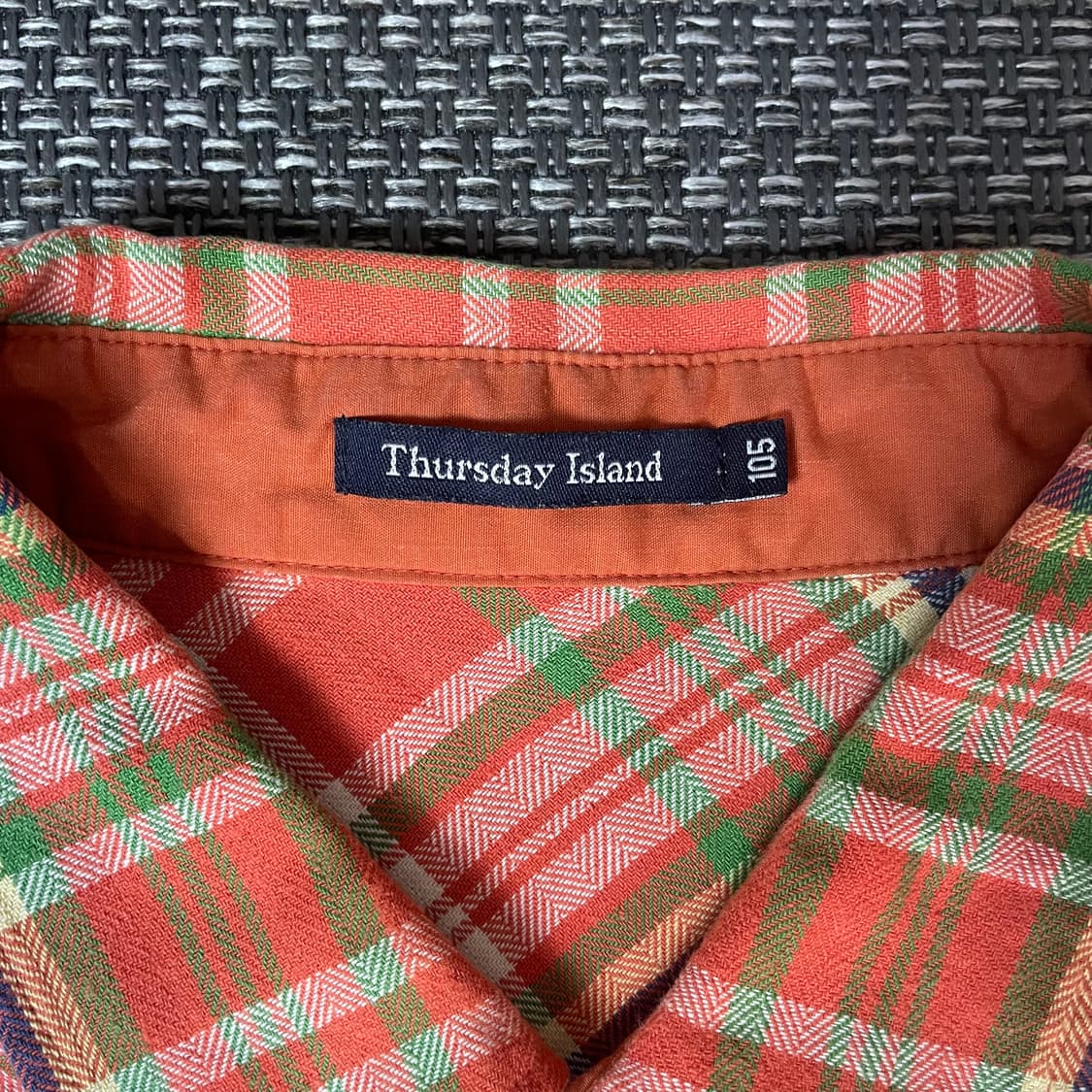 써스데이아일랜드 웨스턴 체크 더블포켓 셔츠 105 상품이미지4