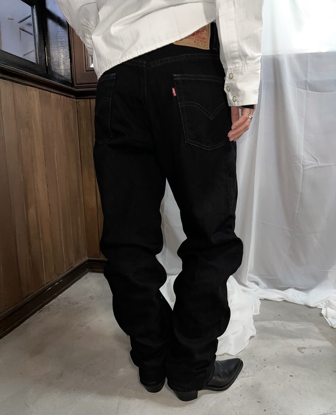 LEVI'S 550 regular black jeans w30 상품이미지1