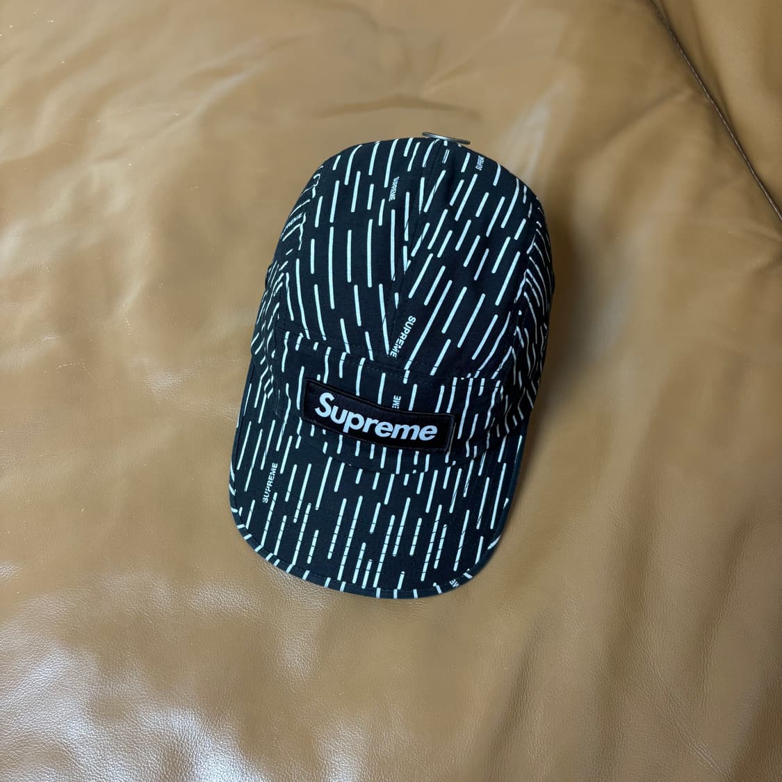 슈프림 캠프캡 모자 박스로고 밀리터리 블랙 상품이미지5