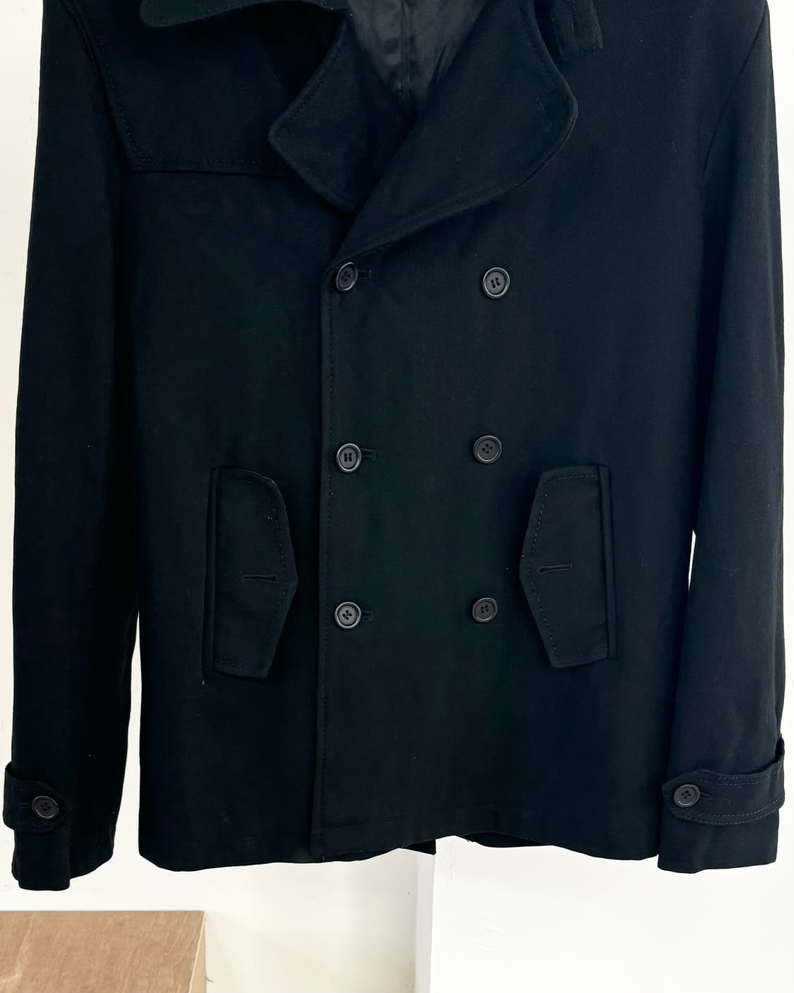 비비안 웨스트우드 블랙 하프 울 코트 상품이미지5