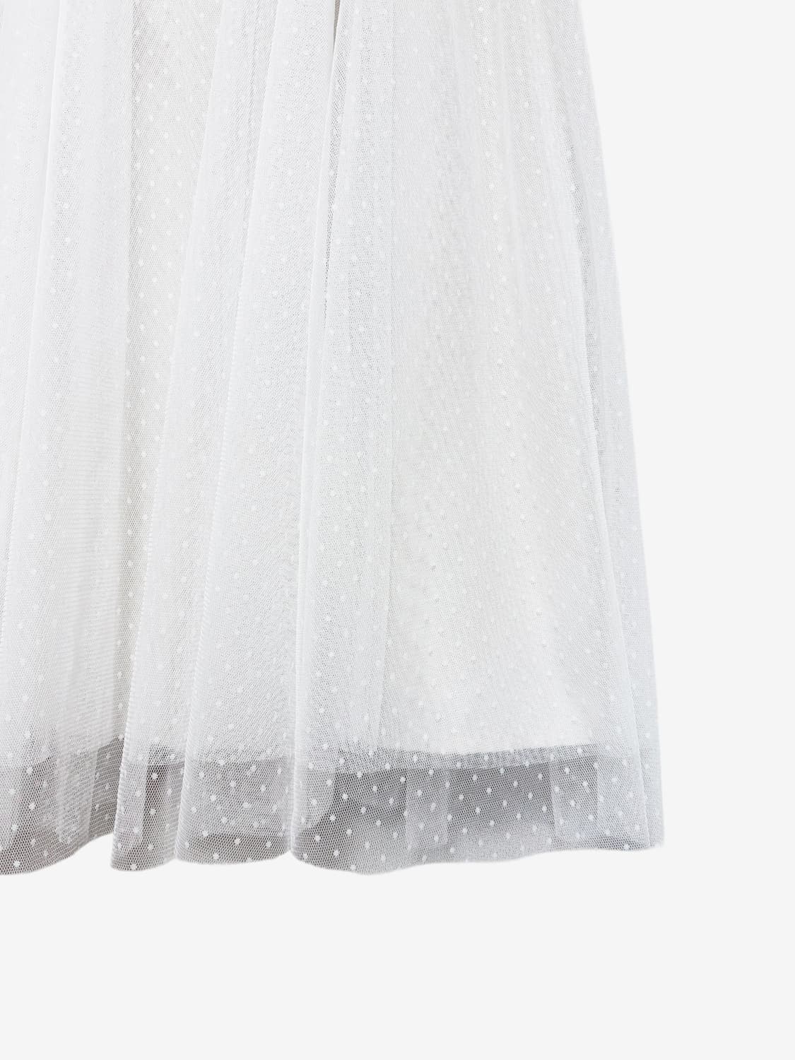 Dot Sheer Long Skirt – Ivory 상품이미지6
