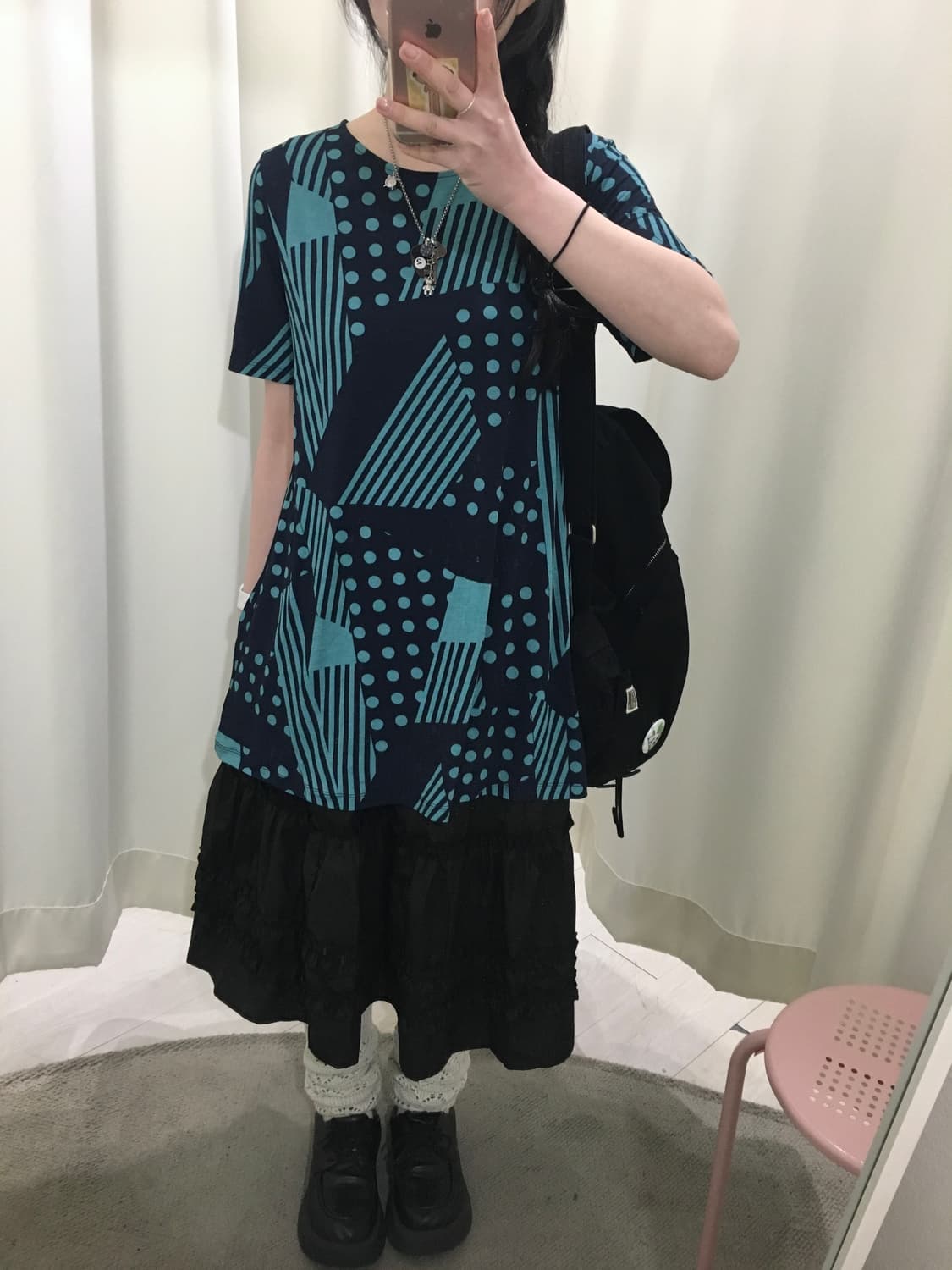 dot pattern blouse 상품이미지3