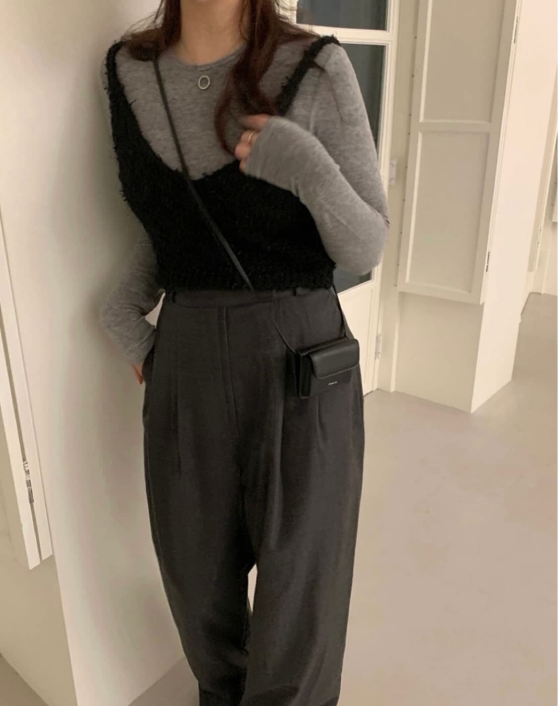 뷔스티에 블랙 아이보리 상품이미지2