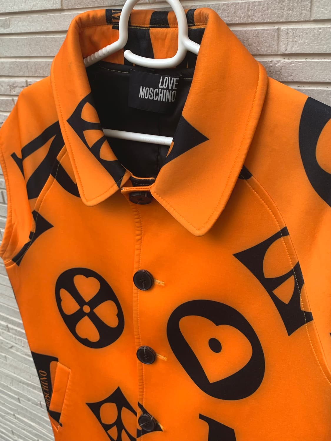 모스키노 패턴 베스트 (orange) 상품이미지2