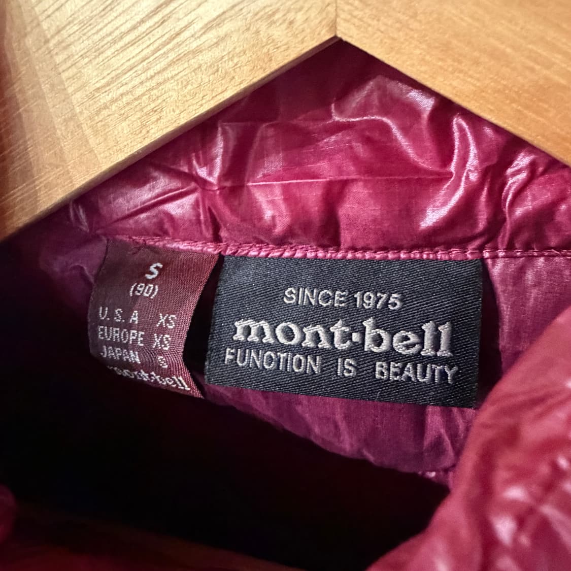 [S] 몽벨 구스다운 경량패딩  상품이미지8
