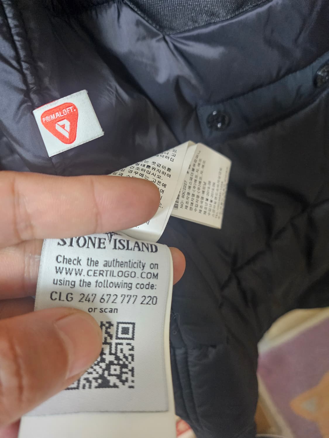 스톤아일랜드 패딩코트 블랙M 상품이미지8