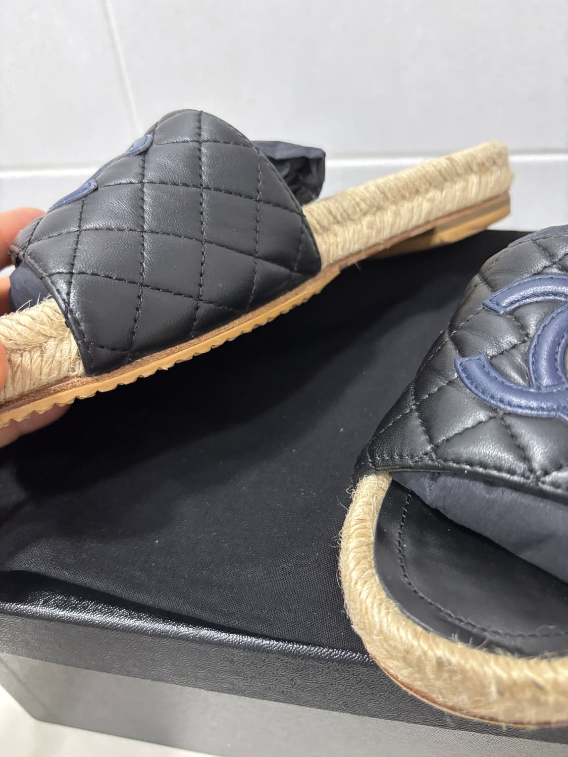 정품)샤넬 에스파듀 뮬 상품이미지3