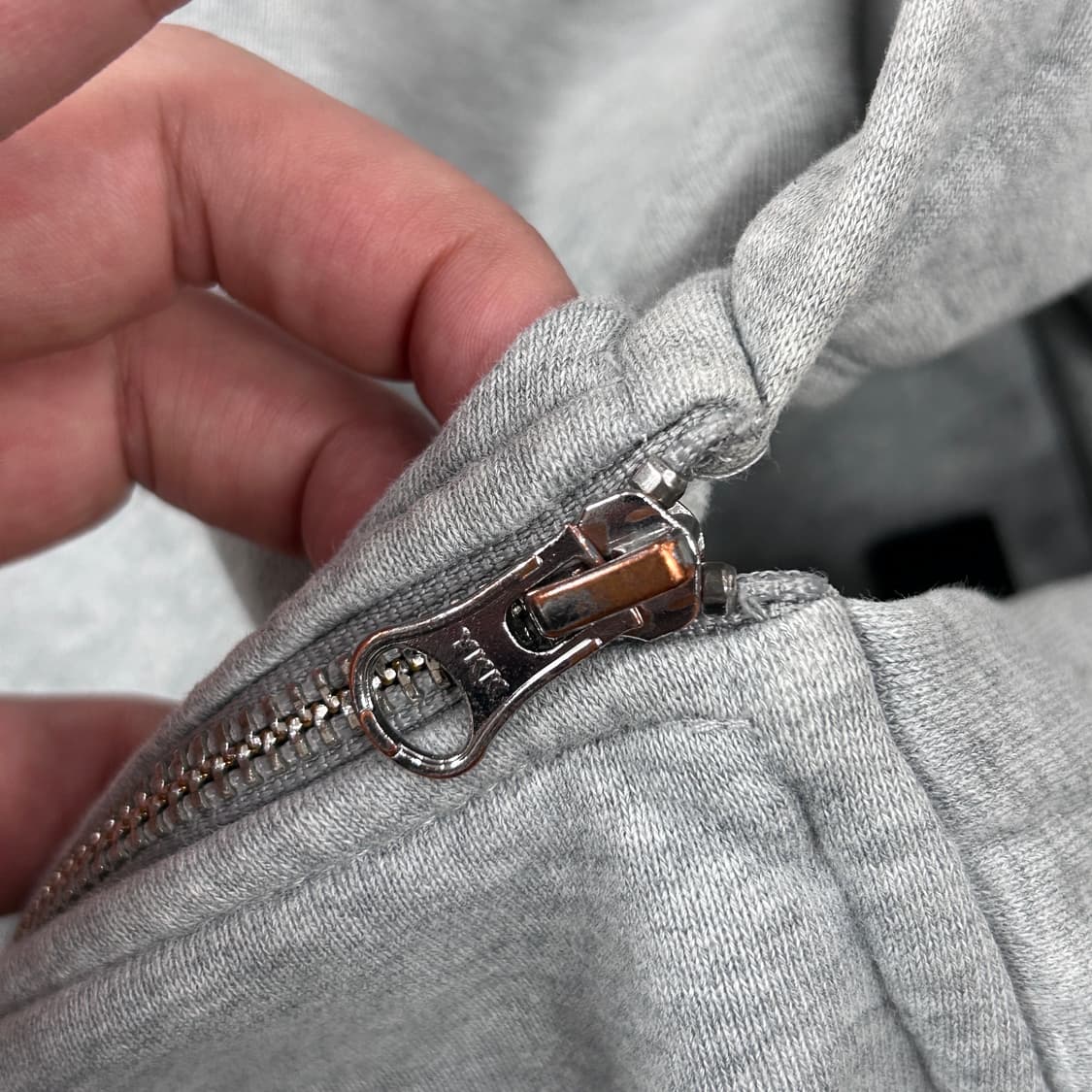 스투시 스탁로고 그레이 후드집업(S) 상품이미지7