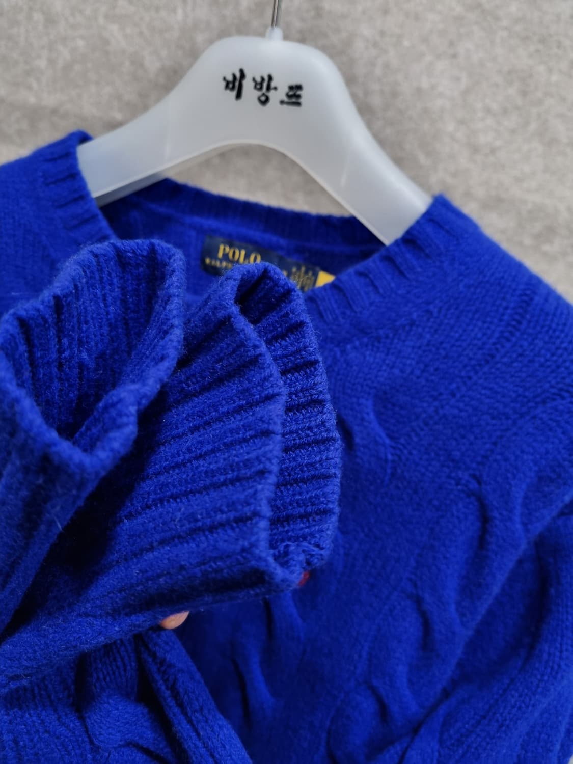 여성 M 폴로 케이블 니트 긴팔 상품이미지5