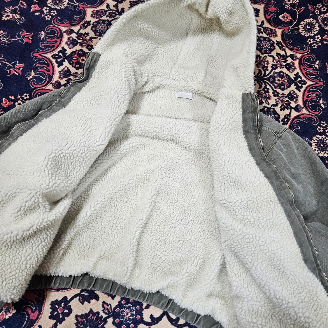 슬로건(SLOGAN) 양털 후드 워크자켓 Free 상품이미지7