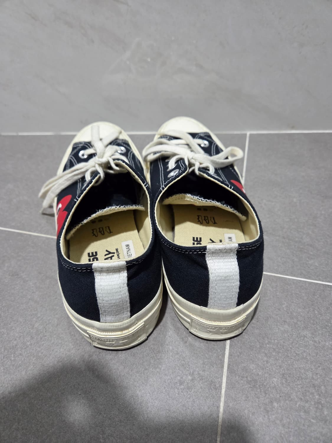 꼼데가르송 컨버스 척테일러 로우 블랙 상품이미지3