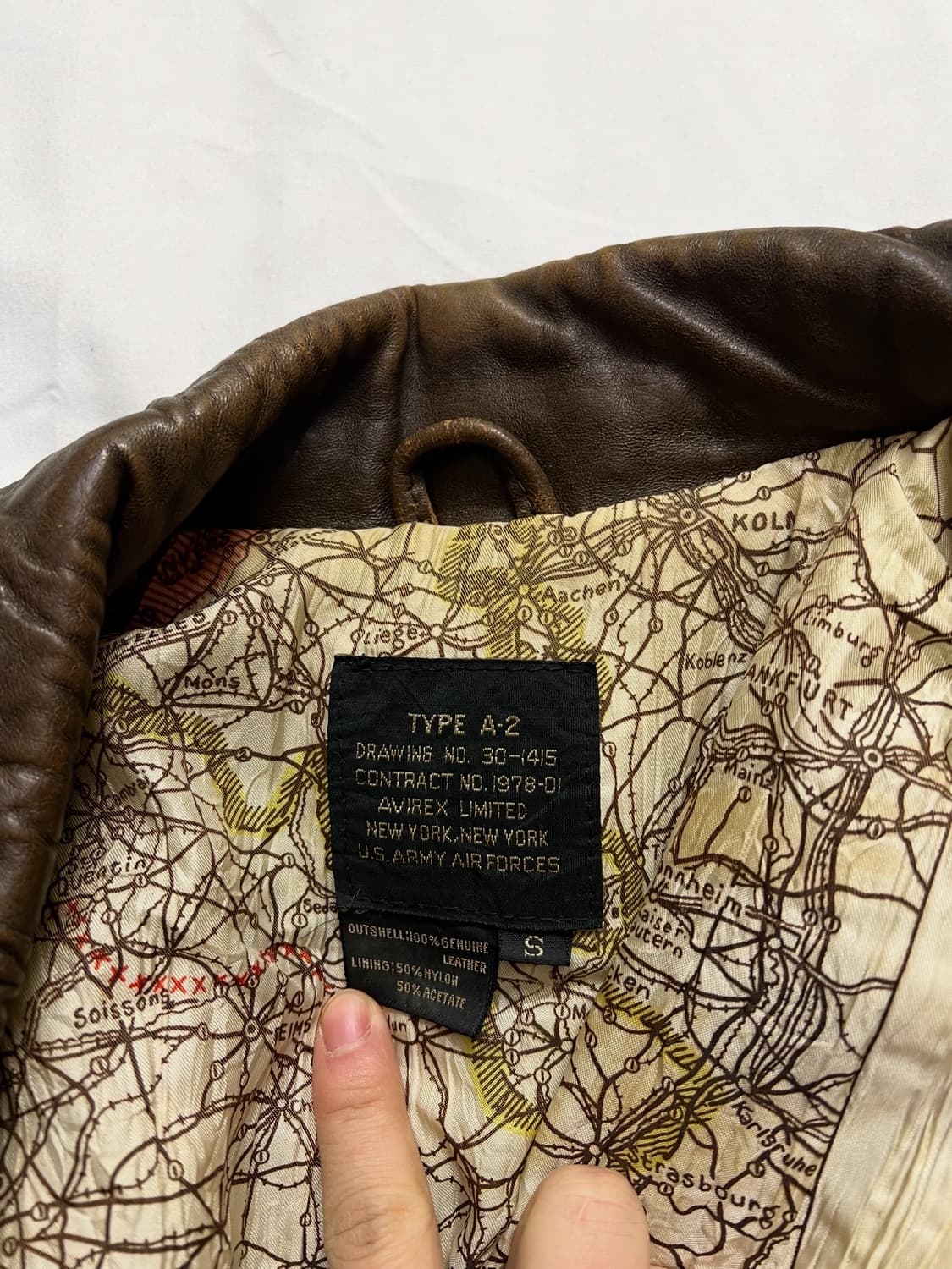 아비렉스 A-2 가죽자켓 상품이미지6