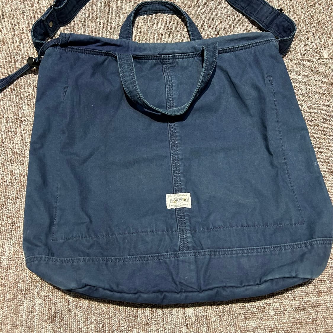 요시다 포터 네이비 코튼 숄더백 토트백 헬멧백  상품이미지2