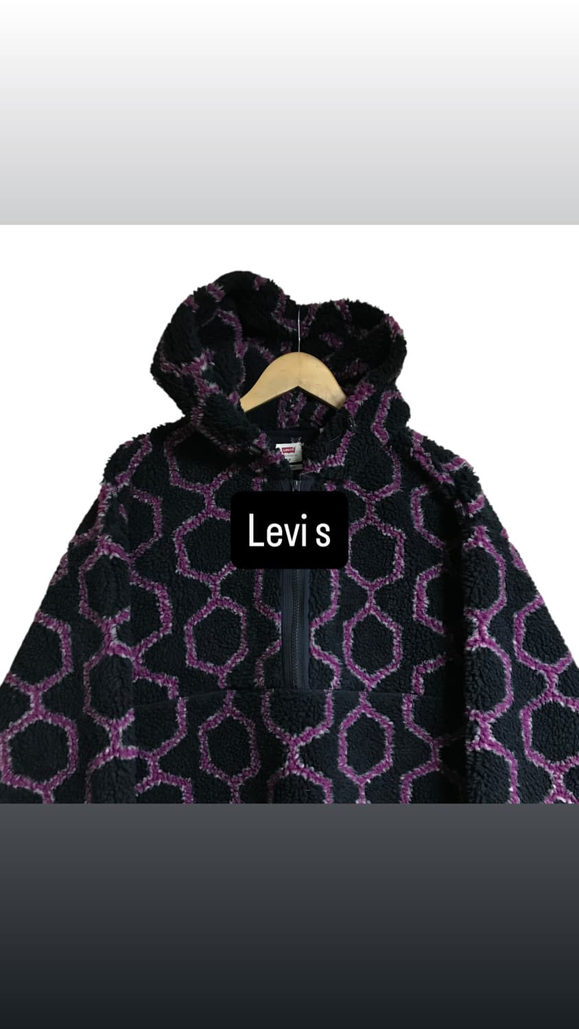 리바이스 90s 패턴 후리스 아노락 자켓 상품이미지1