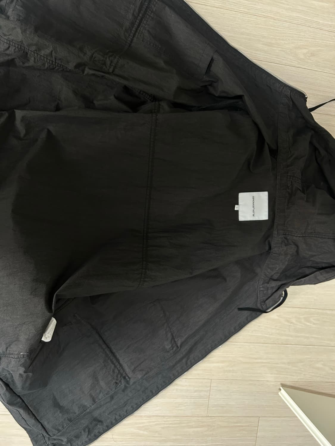 L)에스피오나지 바람막이 Ray Wind Parka Black 상품이미지5