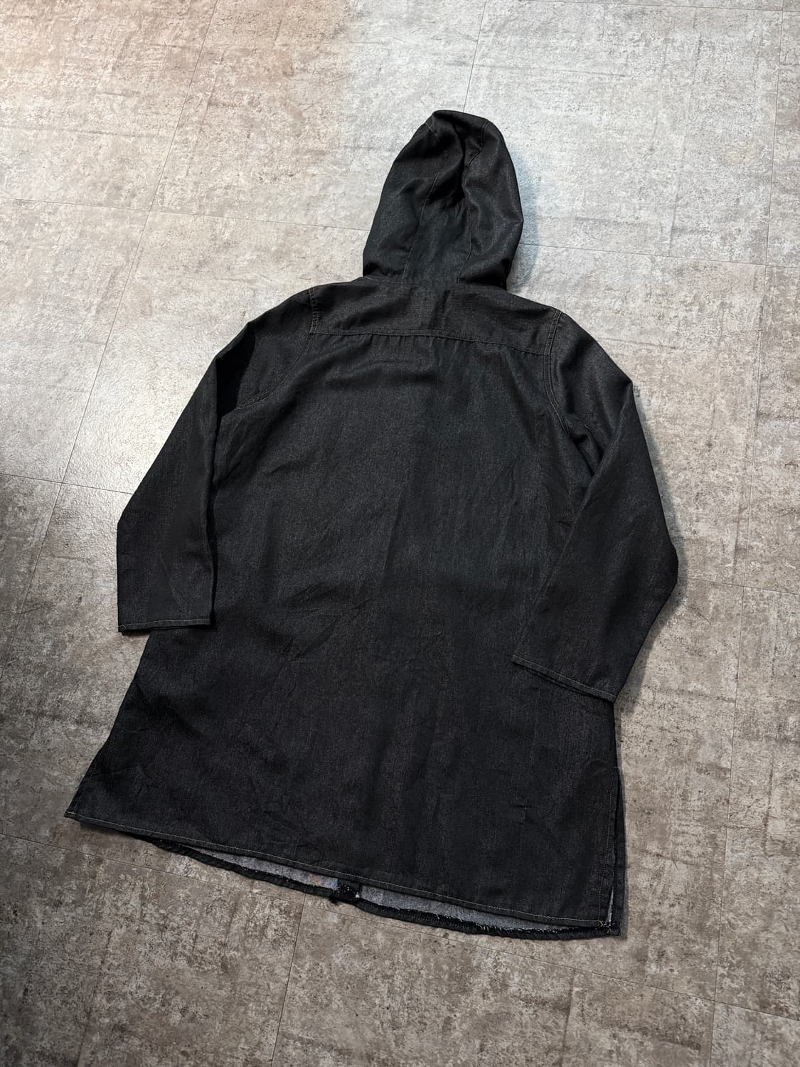 후디드 버튼 롱 자켓 상품이미지6