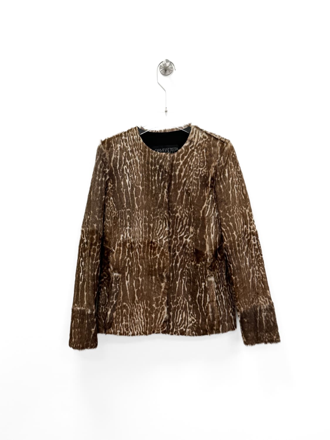 지암바티스타 발리 애니멀 패턴 고트 퍼 자켓 상품이미지1