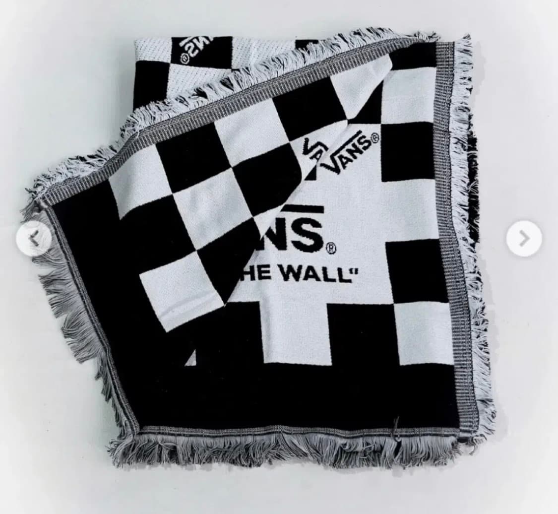 한정판 반스 패밀리 체커보드 자카드 대형 블랭킷 상품이미지2
