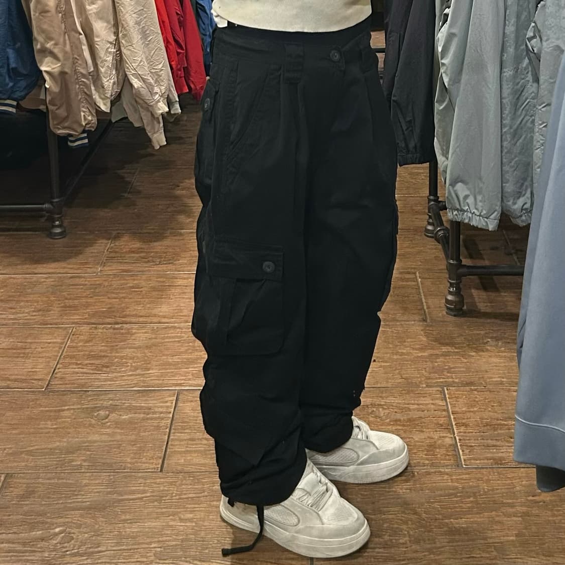 [HI] VTG 카고 팬츠 블랙  상품이미지3