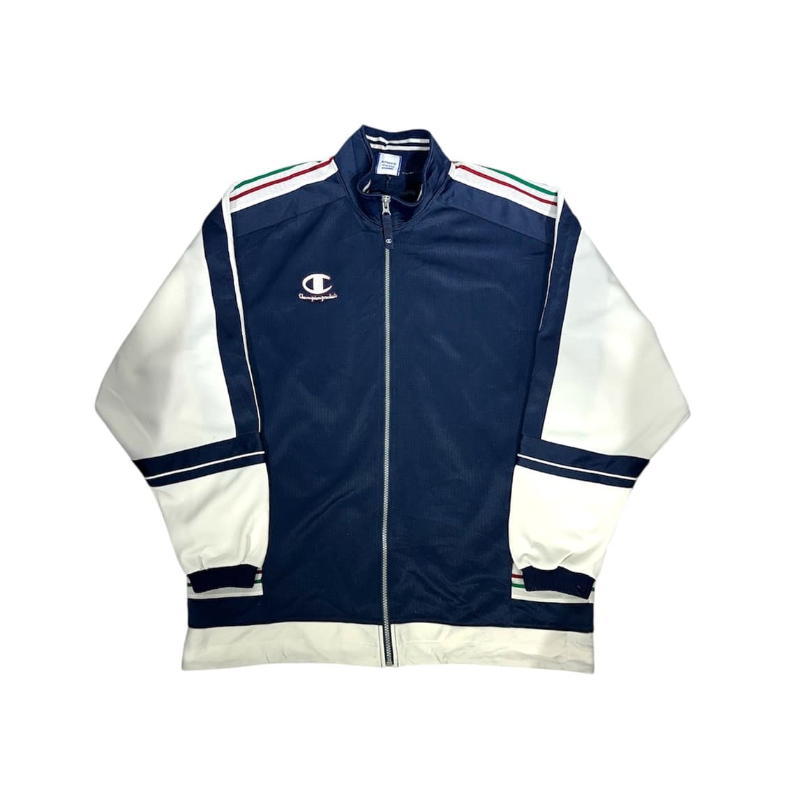 챔피온 네이비 화이트 오버핏 트랙탑 져지 L 상품이미지5