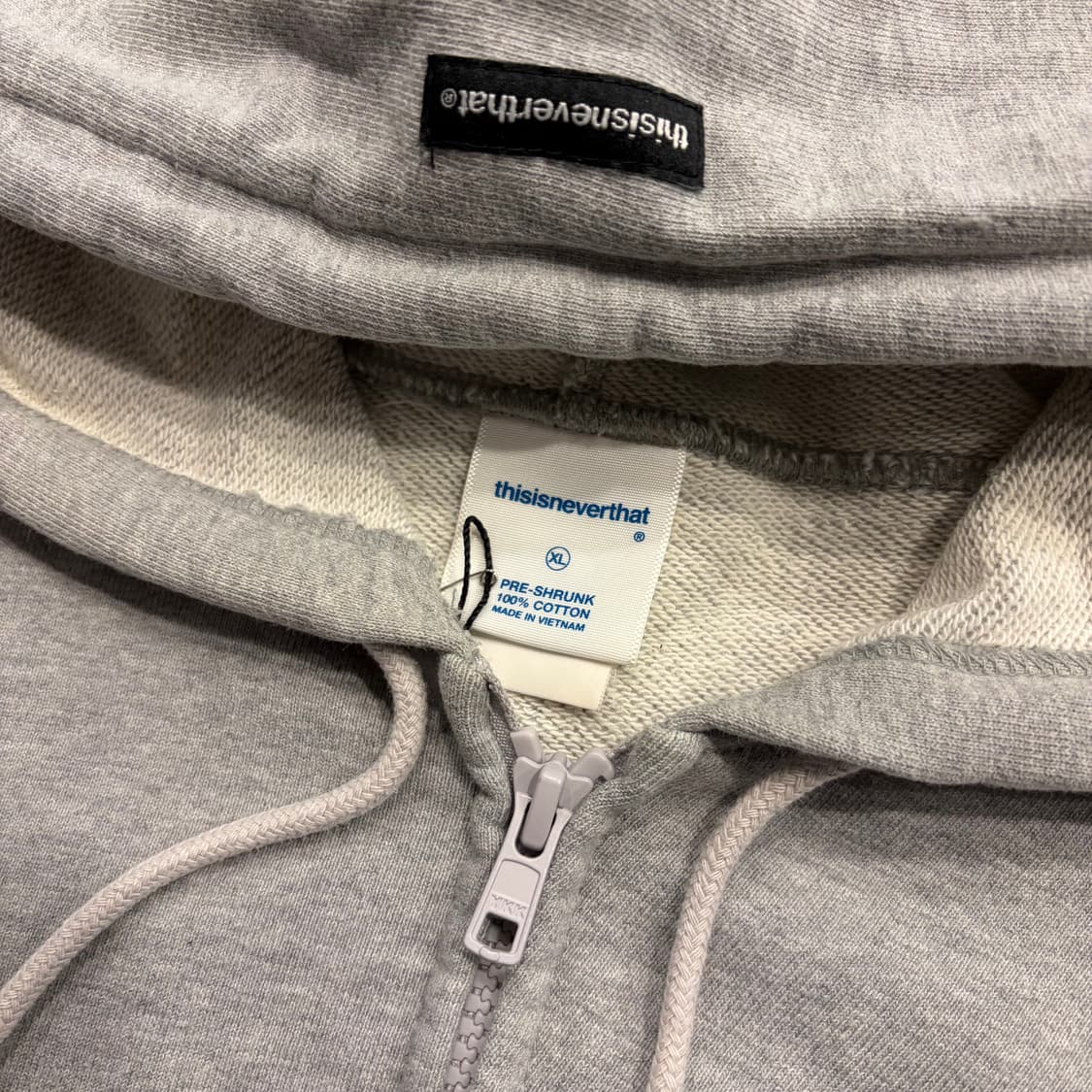 [XL] 디스이즈네버댓 그레이 후드집업 B440 상품이미지5