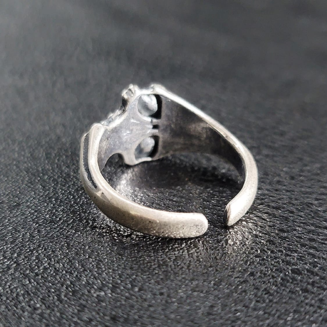 Bonehex 백동 남자 엔틱 빈티지 명품 신화 고대 전사 해골 반지 상품이미지4