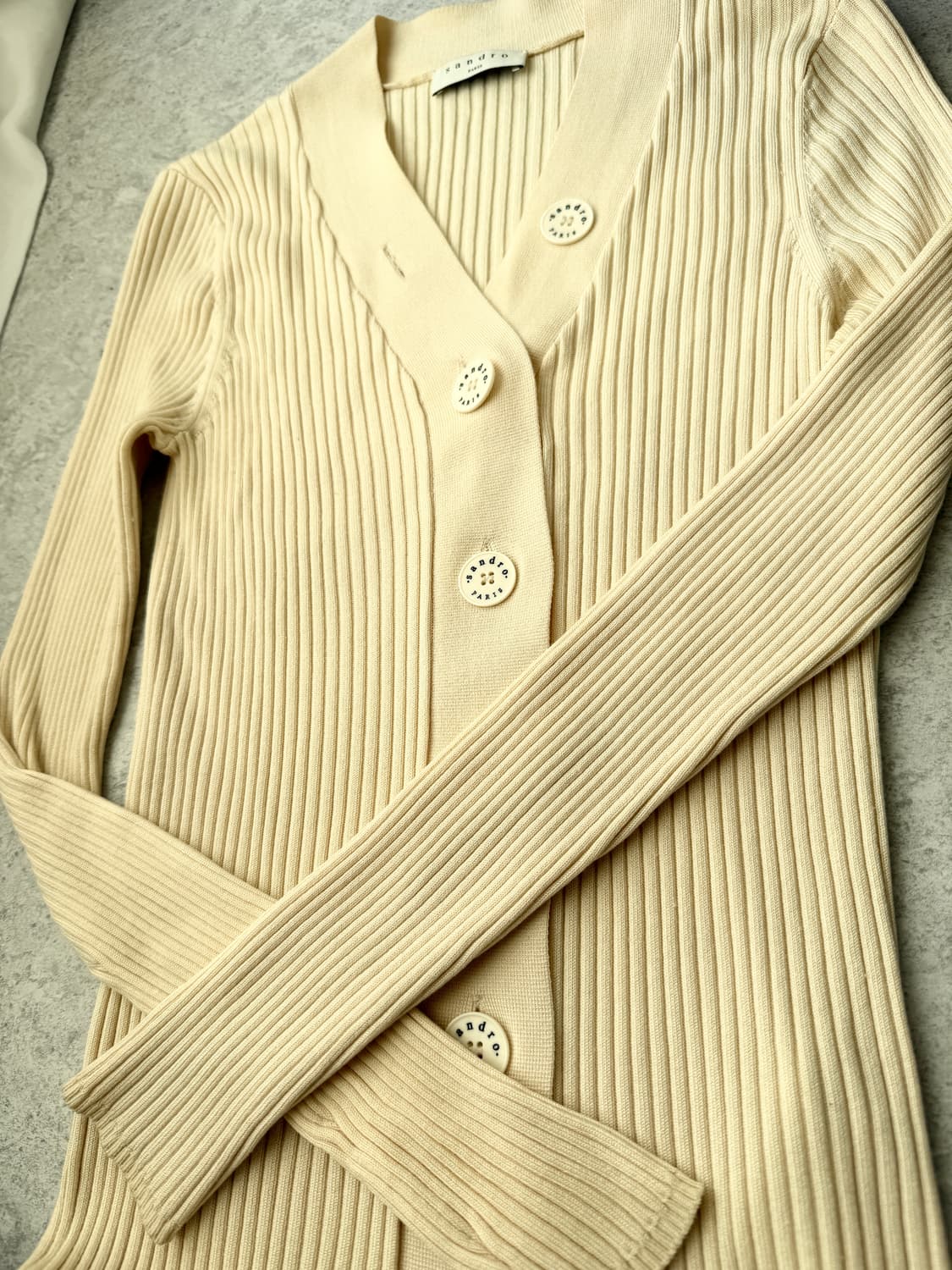 산드로 가브리엘 가디건 아이보리 1 상품이미지4