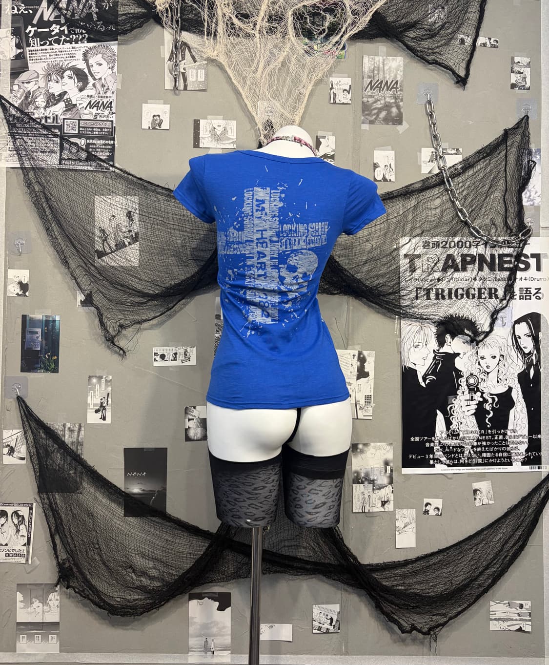 PUNK skull cross halfsleeve 상품이미지2