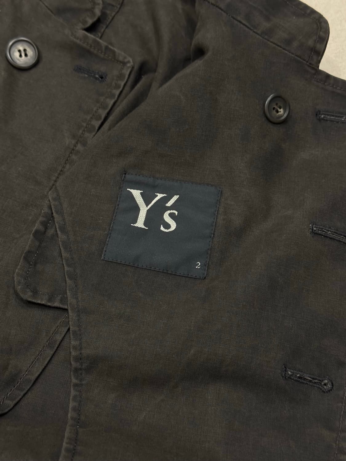 요지야마모토 00s 사선 비대칭 3포켓 자켓 상품이미지7