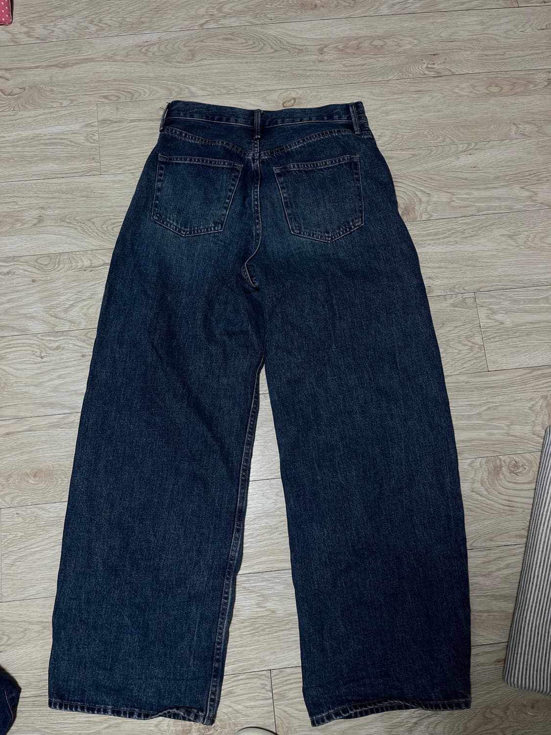 유니클로 배기 커브진 BLUE 24사이즈 상품이미지2